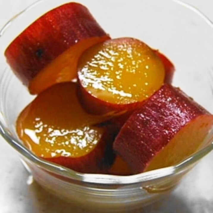 サツマイモのオレンジジュース煮